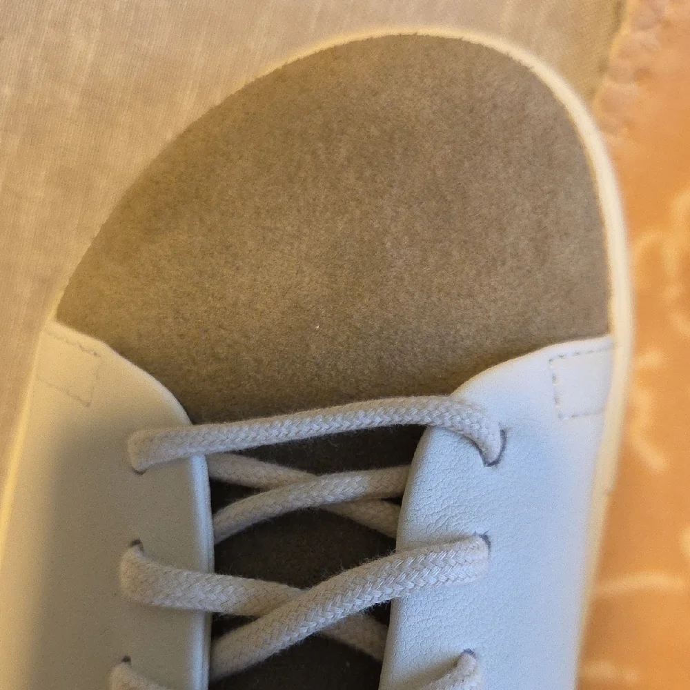 Birkenstock Cream and Gray Athletic Sneakers